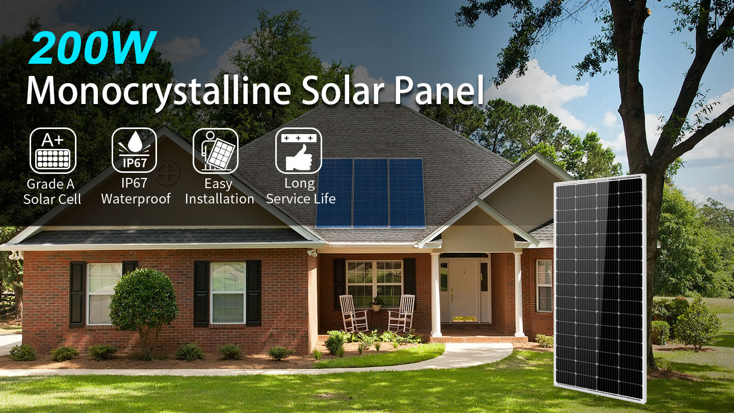 200 Watt Monocrystalline Solar Panel
