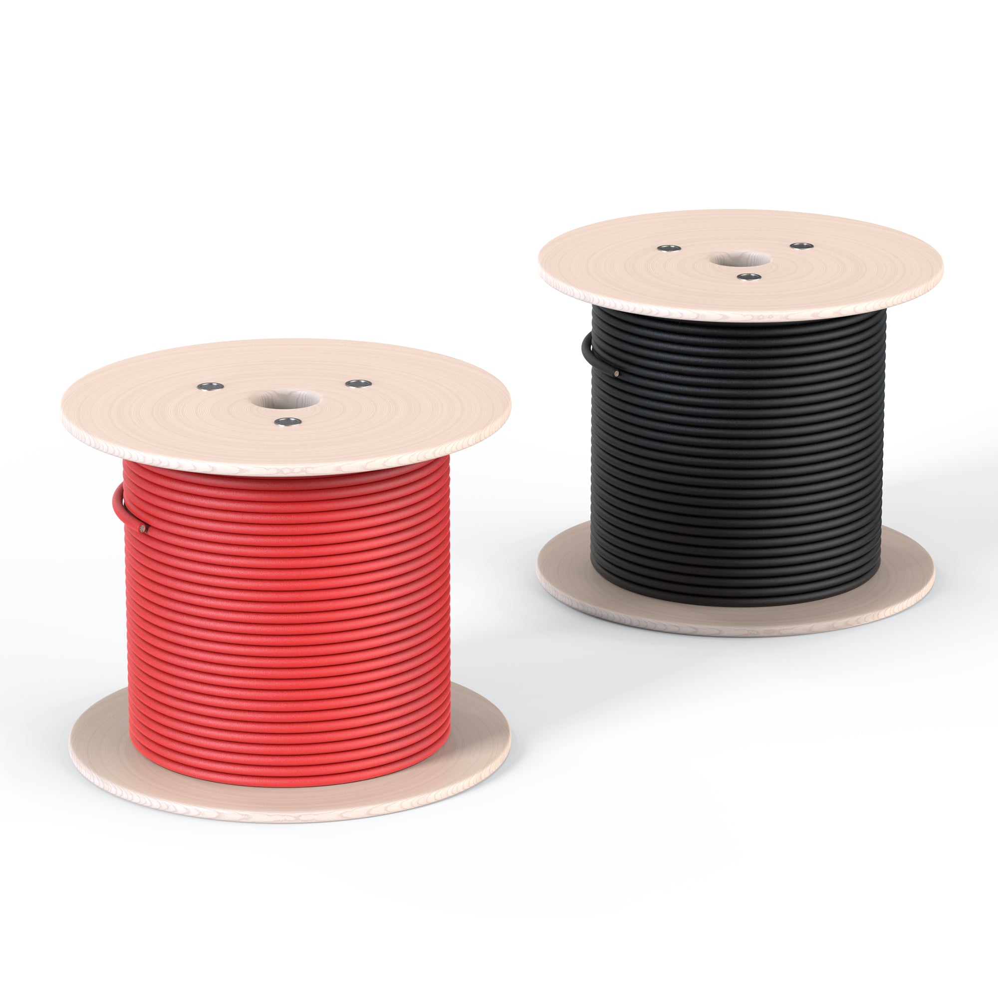 Rich Solar red and black 600V PV solar panel extension wire spool set