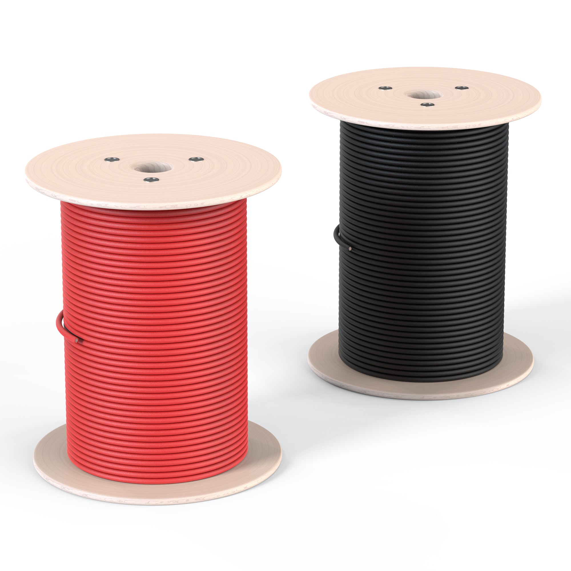 Rich Solar 1000 foot red and black 600V PV solar cable spool set