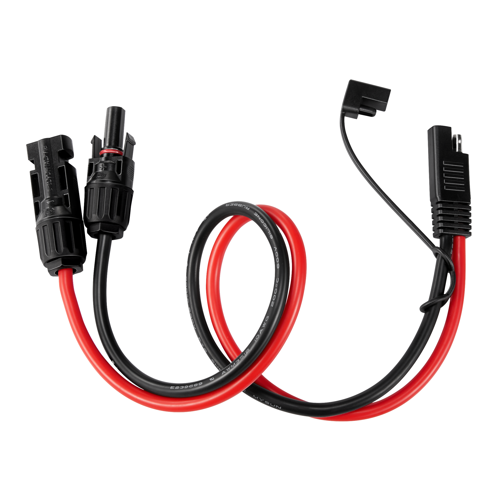 Rich Solar RS-M2S standard polarity solar connector to SAE adapter cable