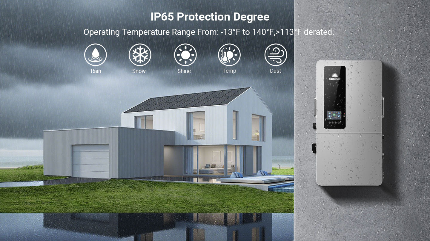 12KW 48V All-in-one Hybrid Solar inverter | Whole Home Backup (200A)| SGS-12K18MAX