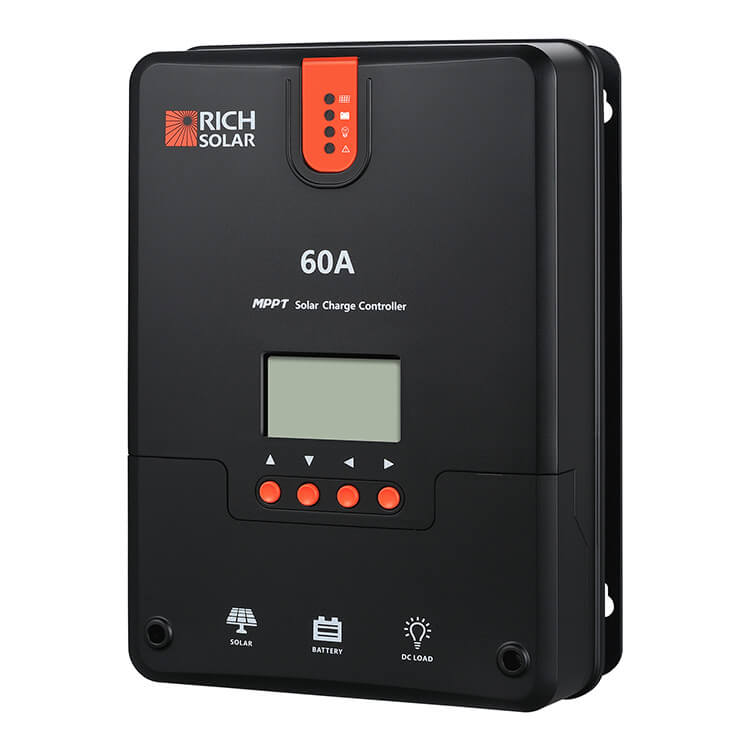 Rich Solar 60A MPPT solar charge controller included in the RS-CK1600 complete solar kit