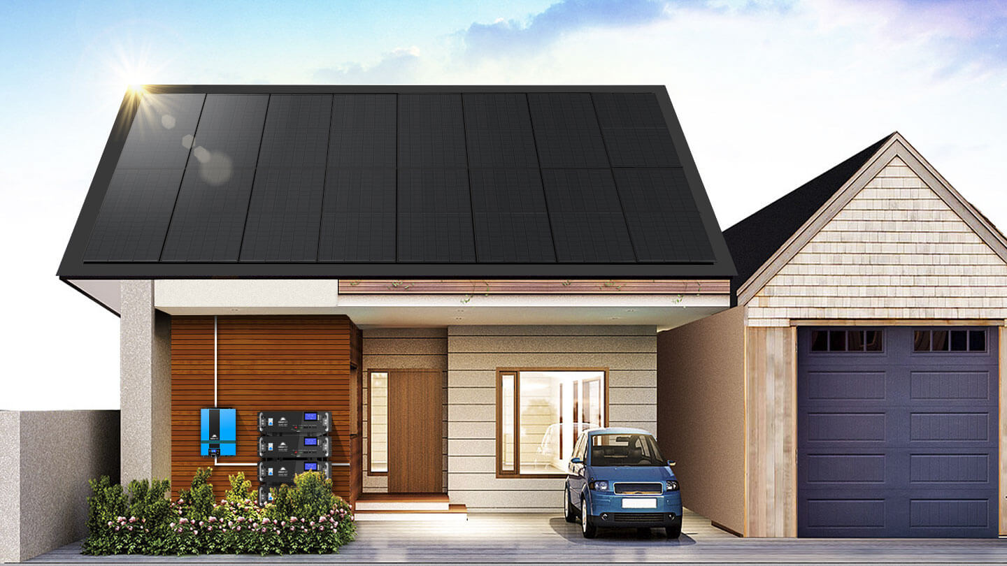 370W MONO BLACK PERC SOLAR PANEL FULL PALLET (32 PANELS)