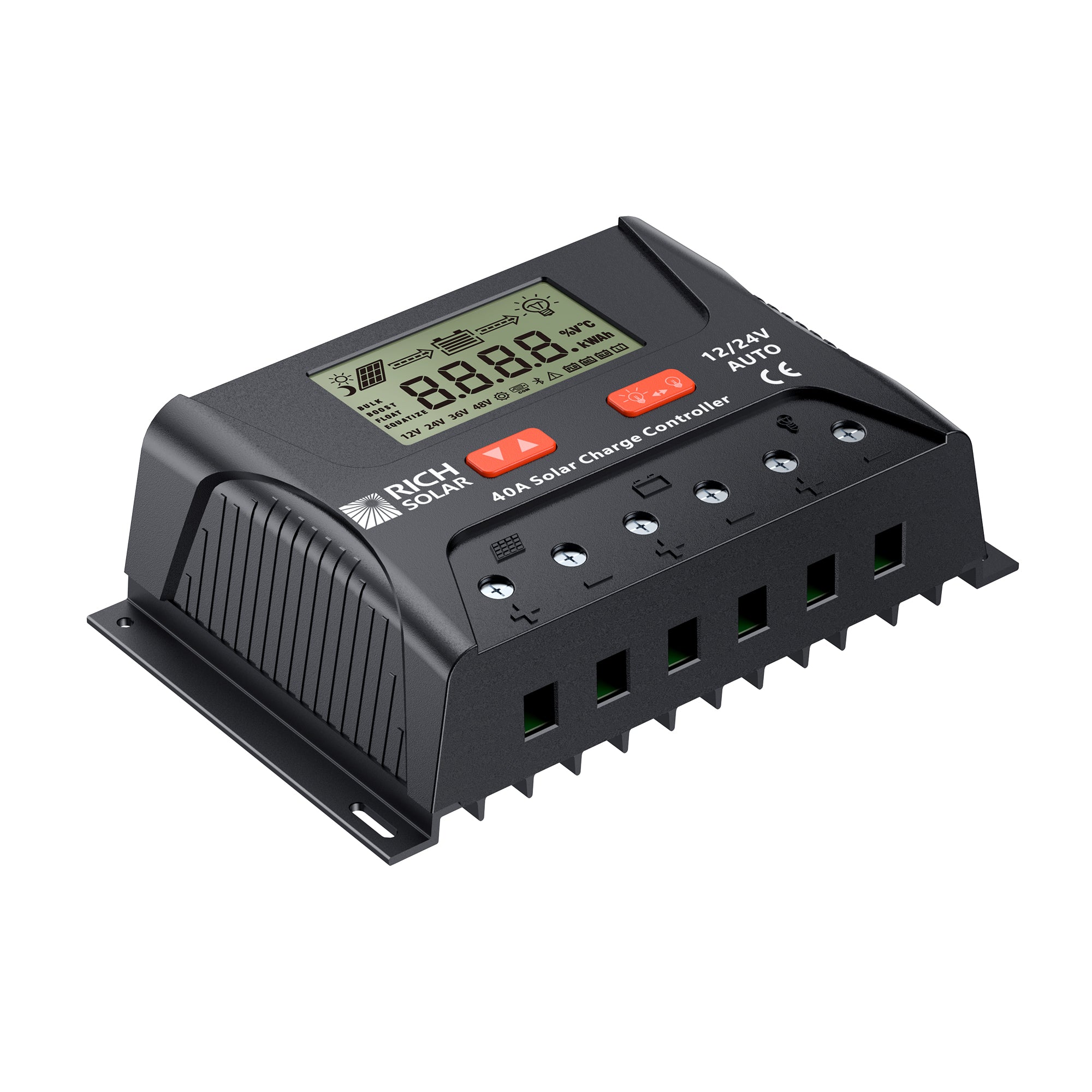 Rich Solar BRAVO LEGEND 40 terminal block detail