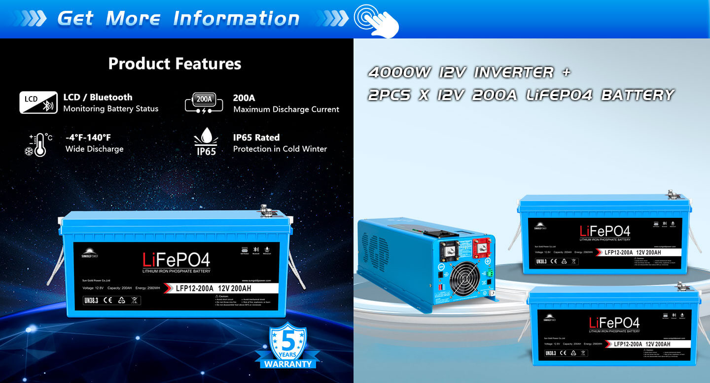 Low Frequency Inverter 4000W-DC12V (single phase) AC input 120V AC output 120V