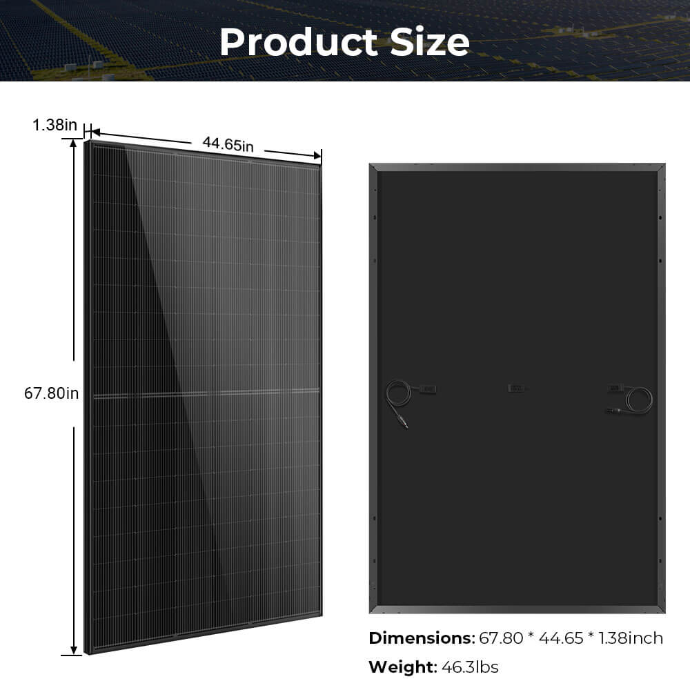 440W MONO BLACK N-Type SOLAR PANEL FULL PALLET (31 PANELS)