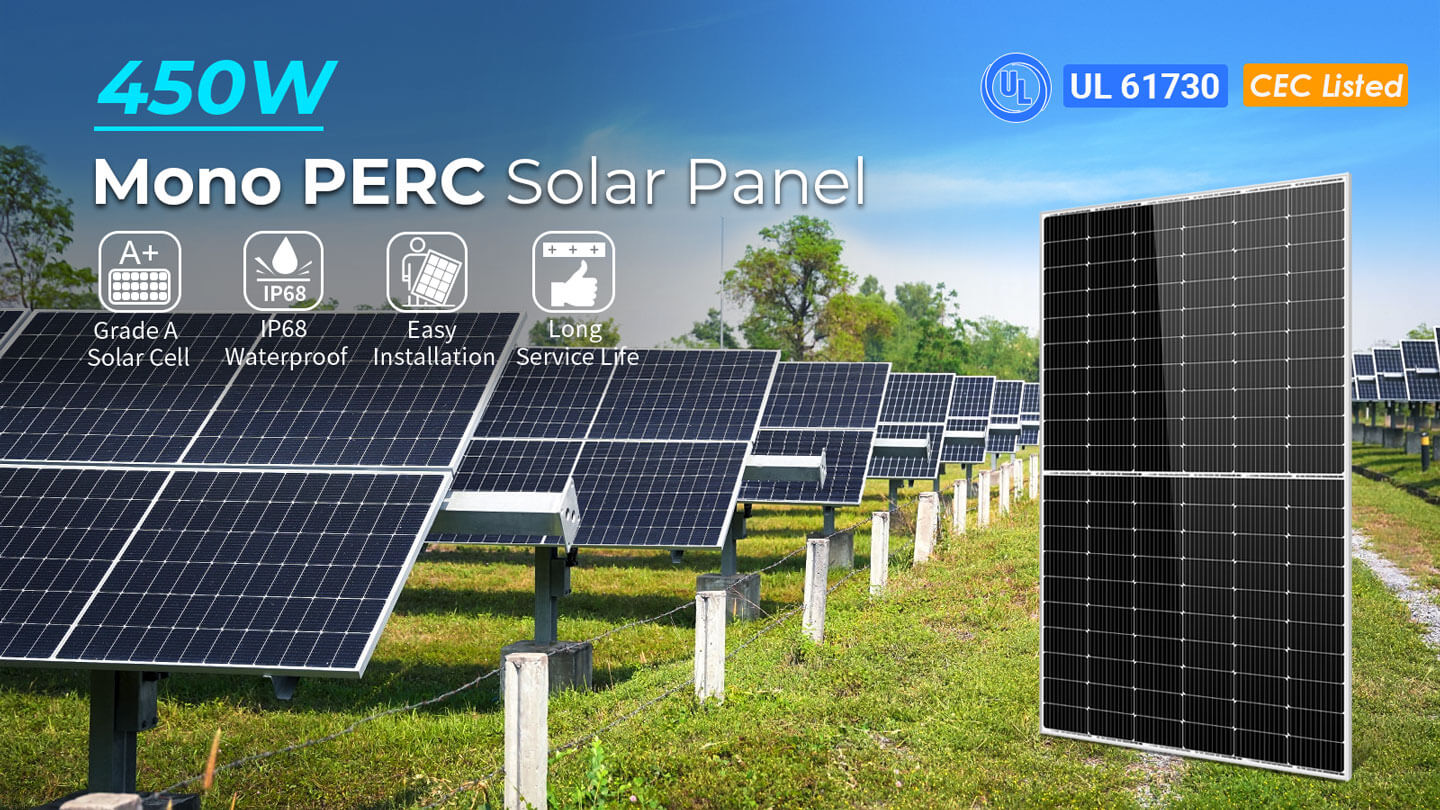 450W MONO PERC SOLAR PANEL FULL PALLET (32 PANELS)