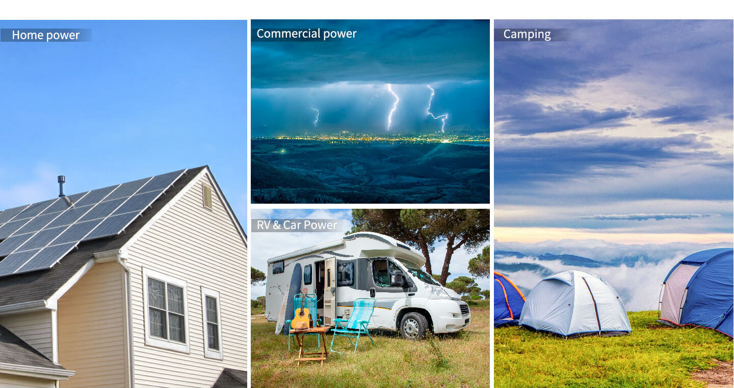 SunGoldPower inverter applications for home commercial RV car power and camping