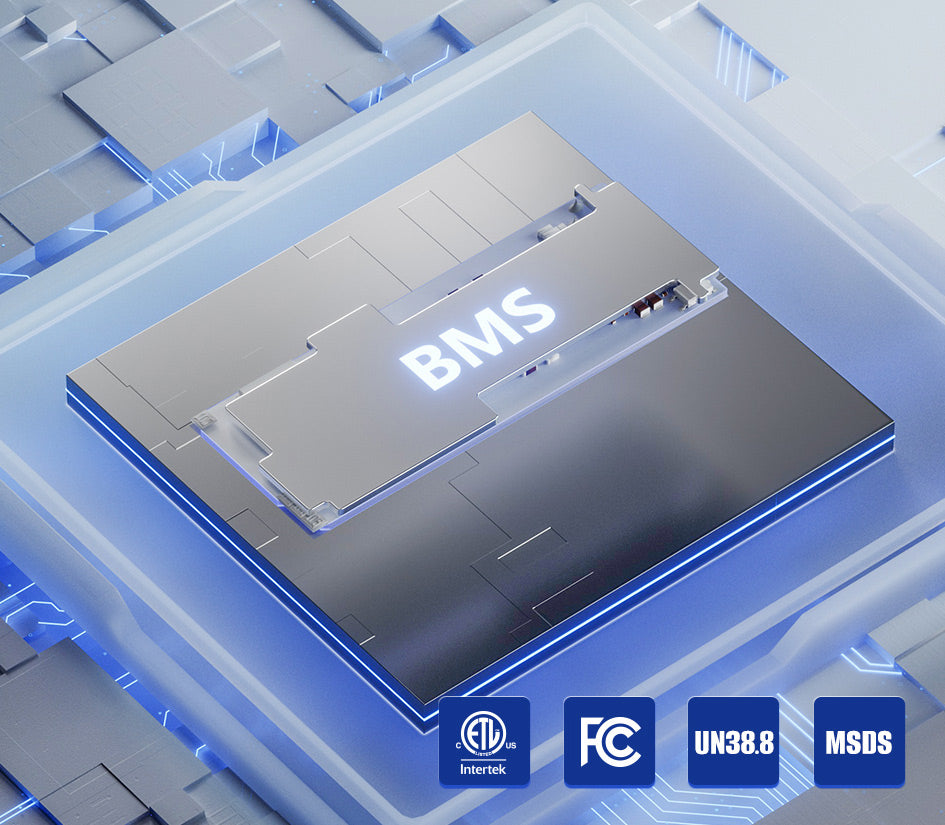 Rich Solar ALPHA 1 PRO smart BMS protection with UL1973 FCC UN38.3 and MSDS certifications