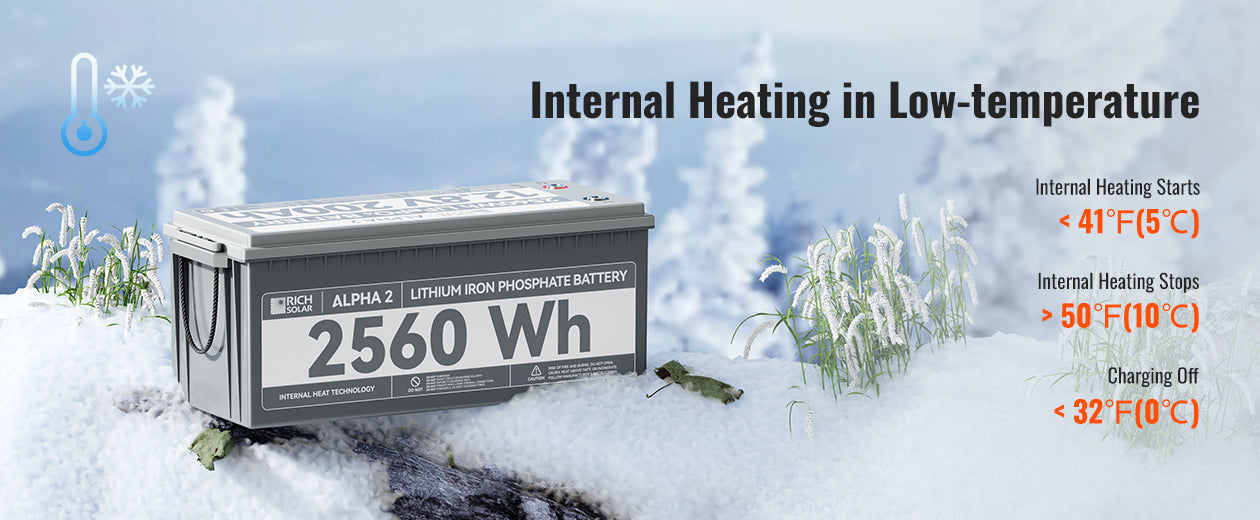 Rich Solar ALPHA 2 internal heating in low temperature conditions
