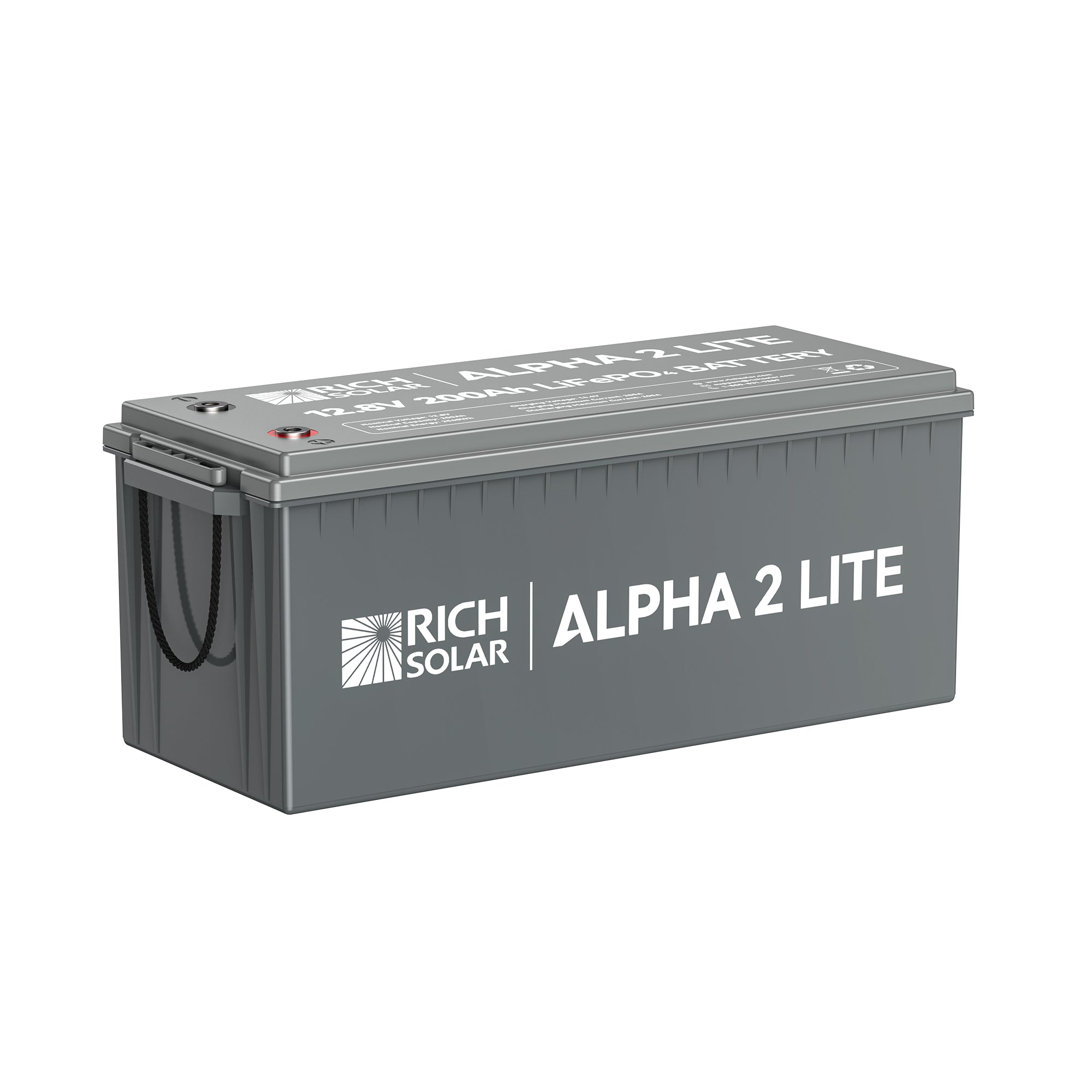 Rich Solar ALPHA 2 LITE 12V 200Ah LiFePO4 lithium battery for RV, trailer, van, boat, cabin, camping, and off-grid solar power