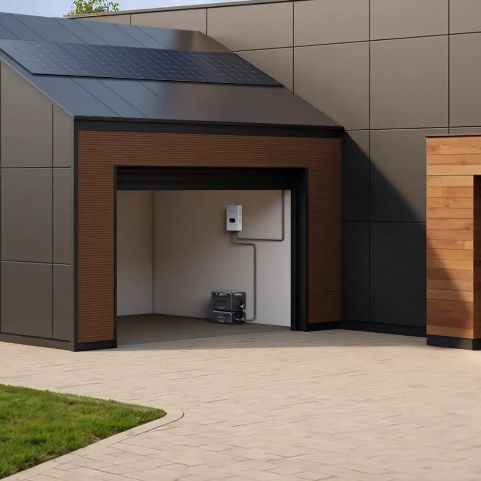 BLUETTI Apex 300 fast solar charging setup