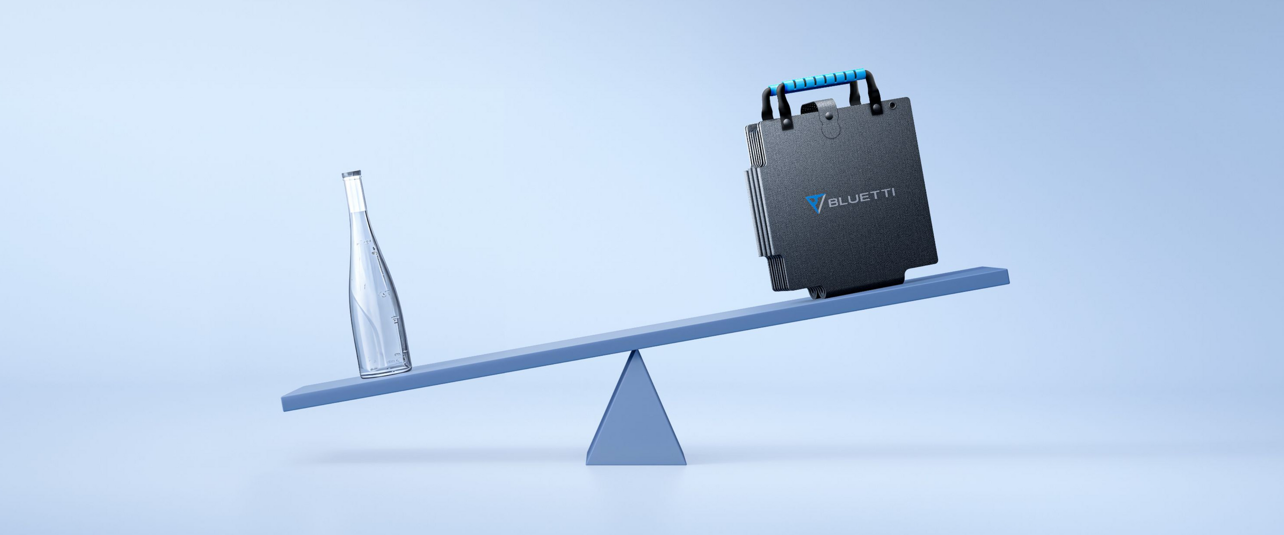 BLUETTI SORA 60 folded solar panel size comparison