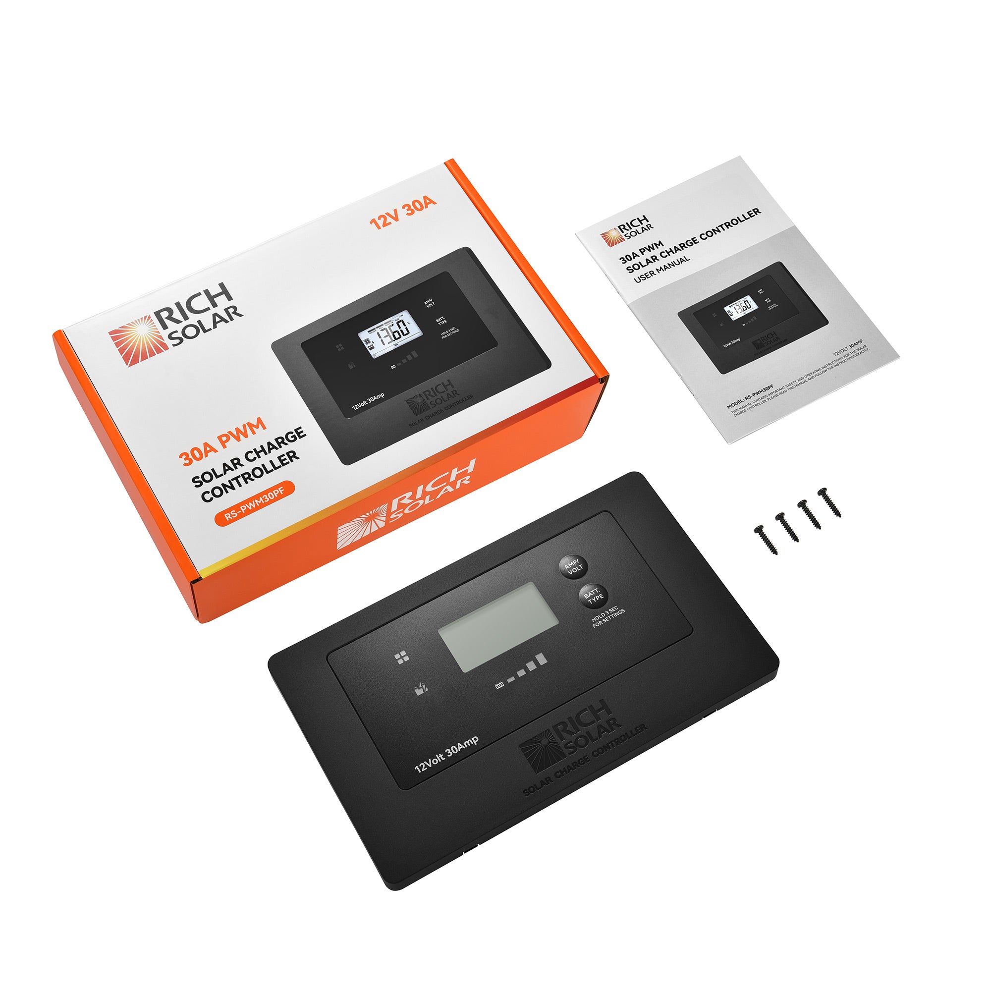 Rich Solar BRAVO AIR 30 app interface paired with controller