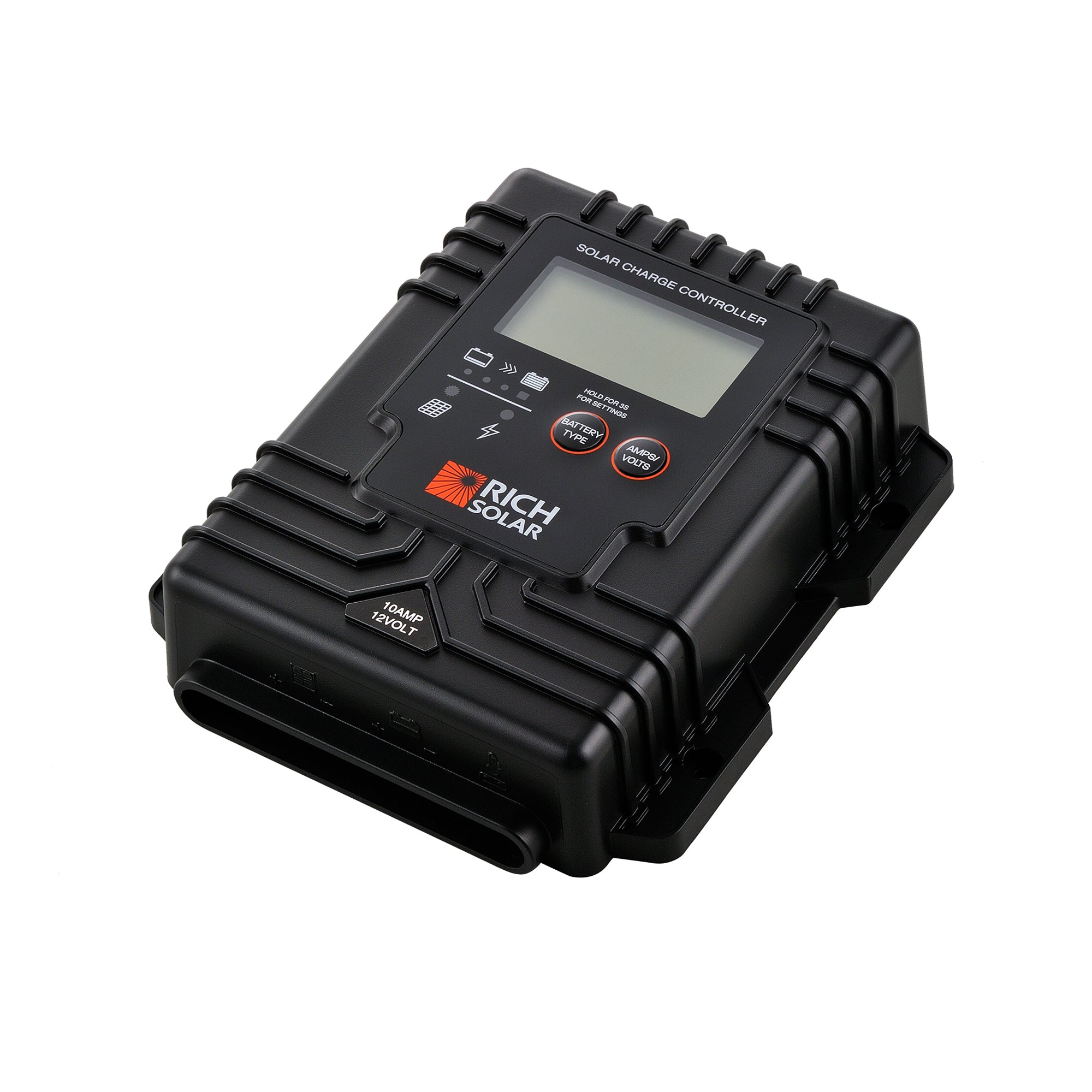 Rich Solar BRAVO Waterproof 10 battery temperature sensor port DIP switch
