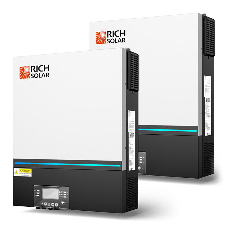 Rich Solar NOVA 6548 hybrid inverter component of complete off-grid kit