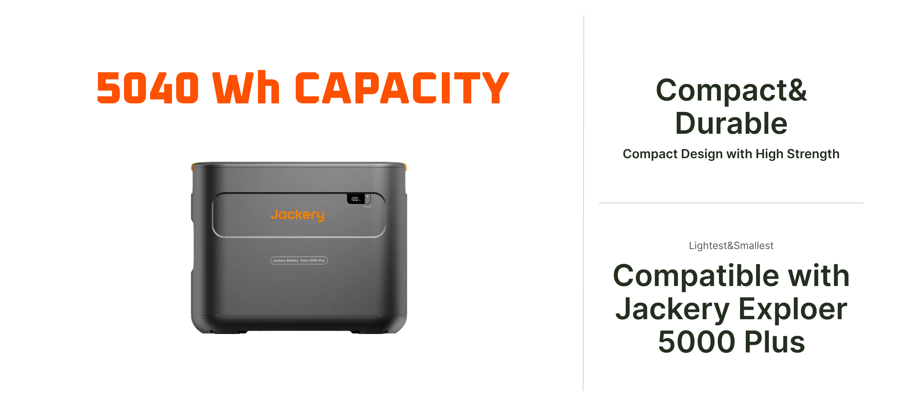 Jackery Battery Pack 5000 Plus expandable energy storage