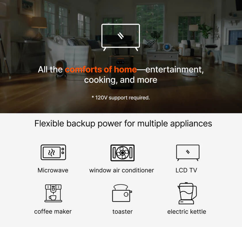 Jackery HomePower 3600 Plus flexible backup power for appliances