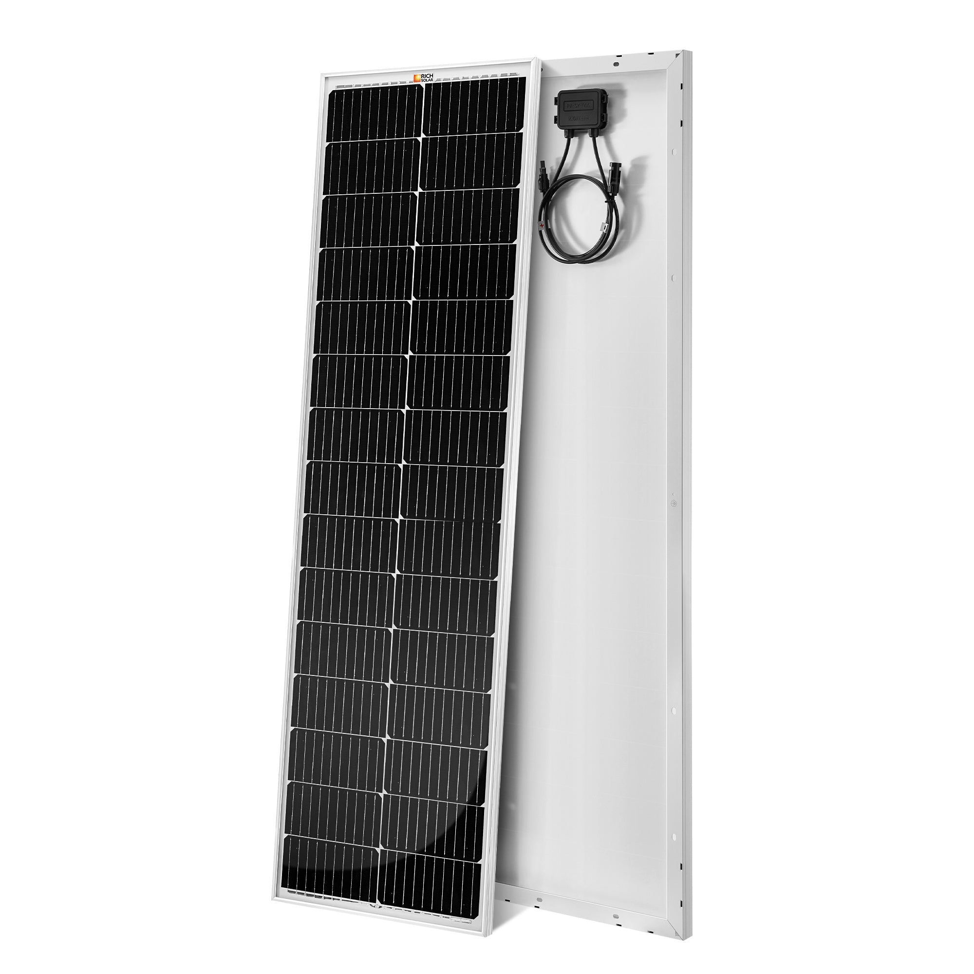 Rich Solar MEGA 100 SLIM SLX 10-busbar monocrystalline cell performance low-light