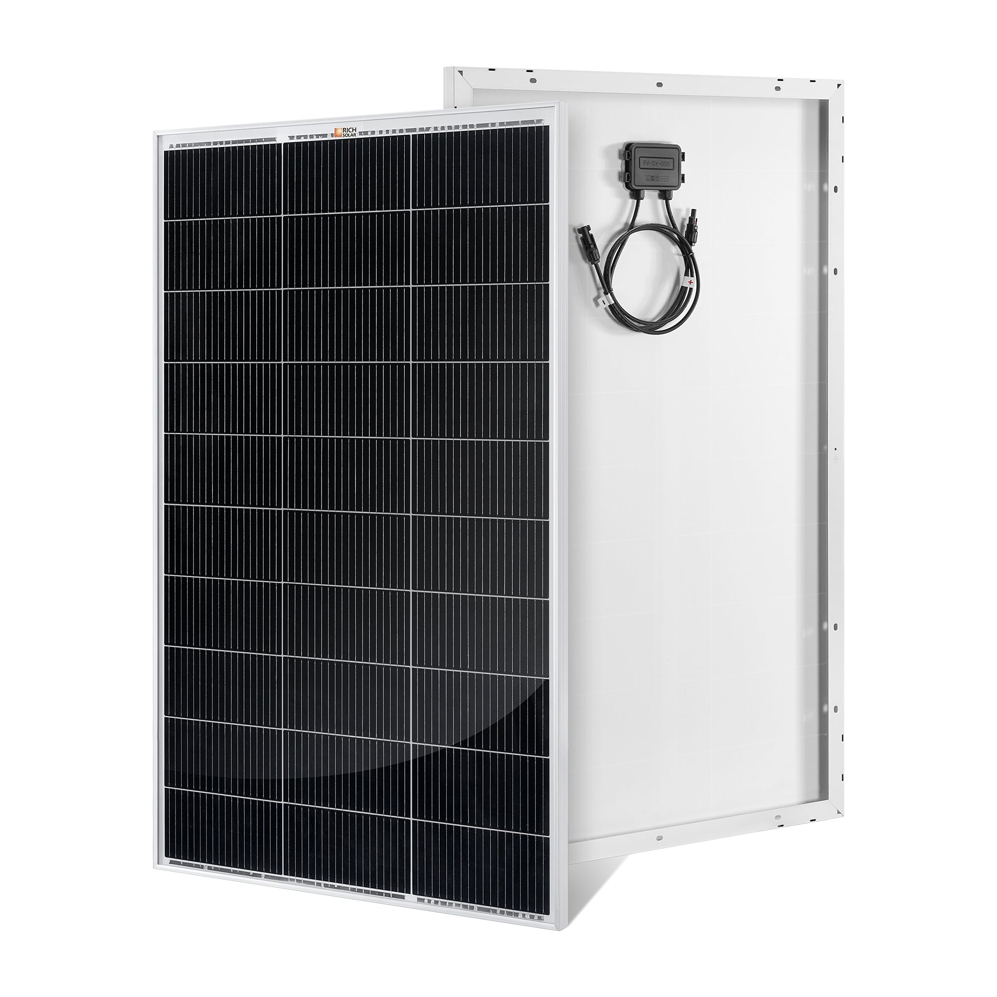 Rich Solar MEGA 150 150W 12V solar panel front view