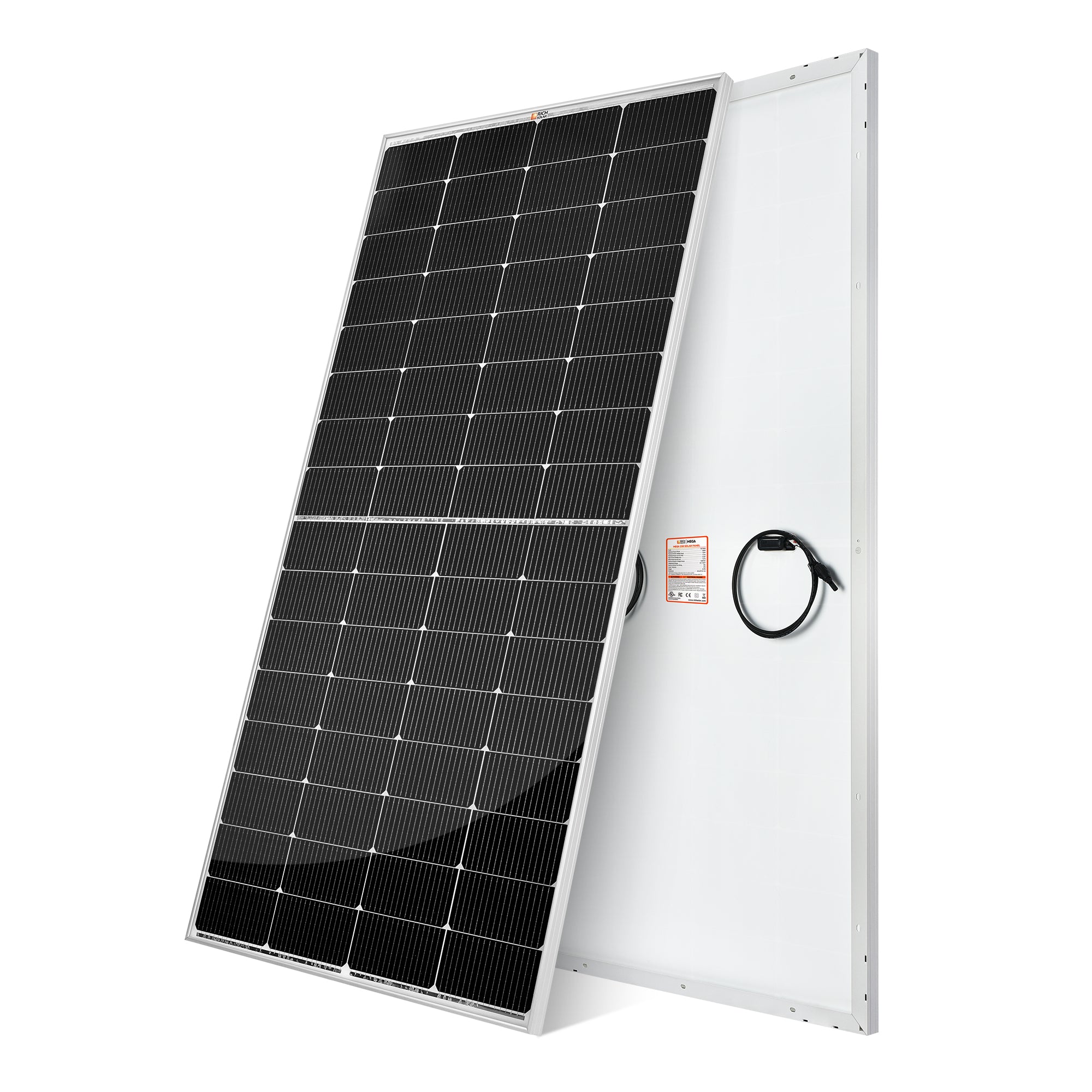 Rich Solar MEGA 250 solar panel side profile