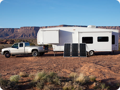 MEGA 250 solar panel on RV roof