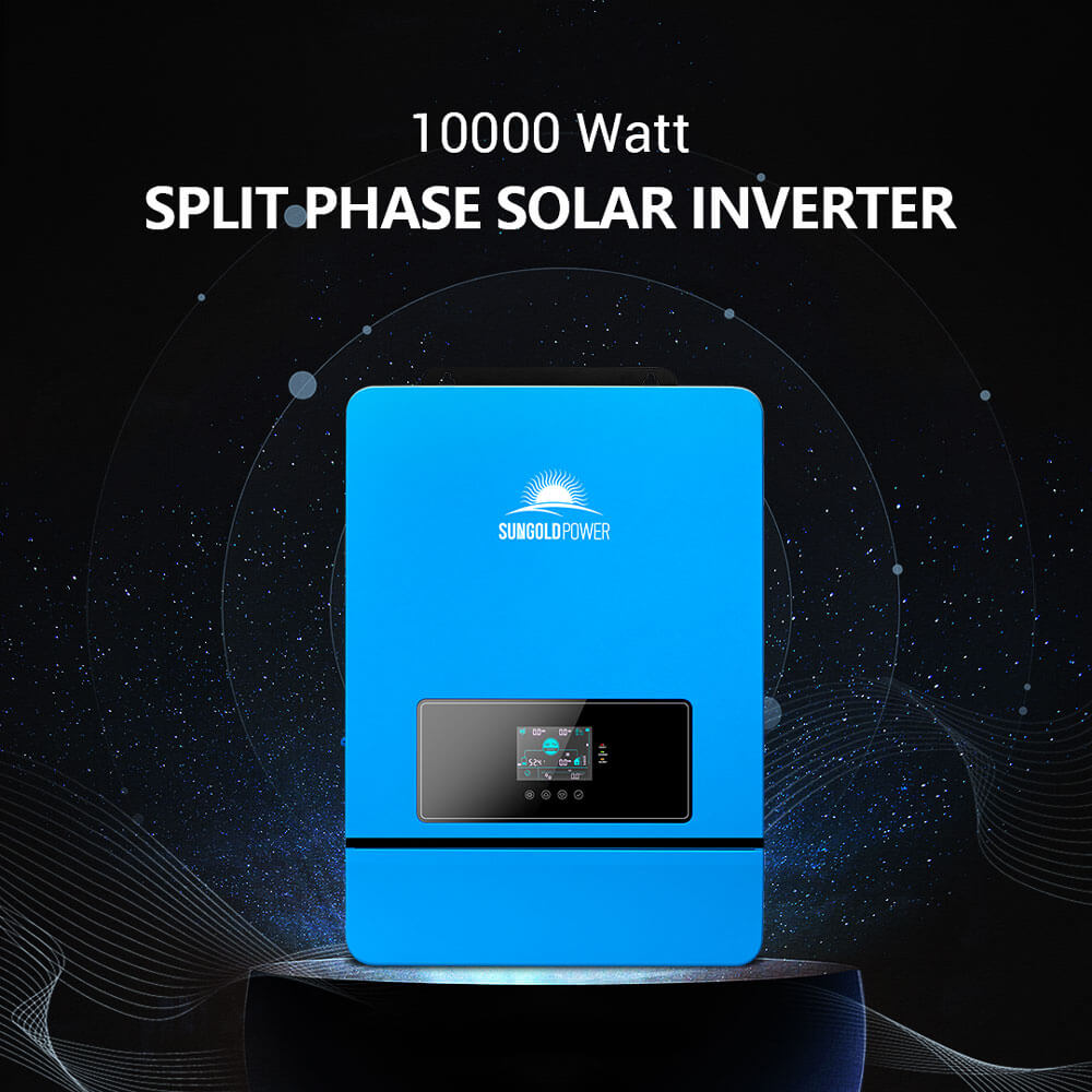 Off-Grid Solar Kit 10KW 48VDC 120V/240V LiFePO4 20.48KWH Lithium Battery 12 X 450 Watts Solar Panels SGR-10K20E