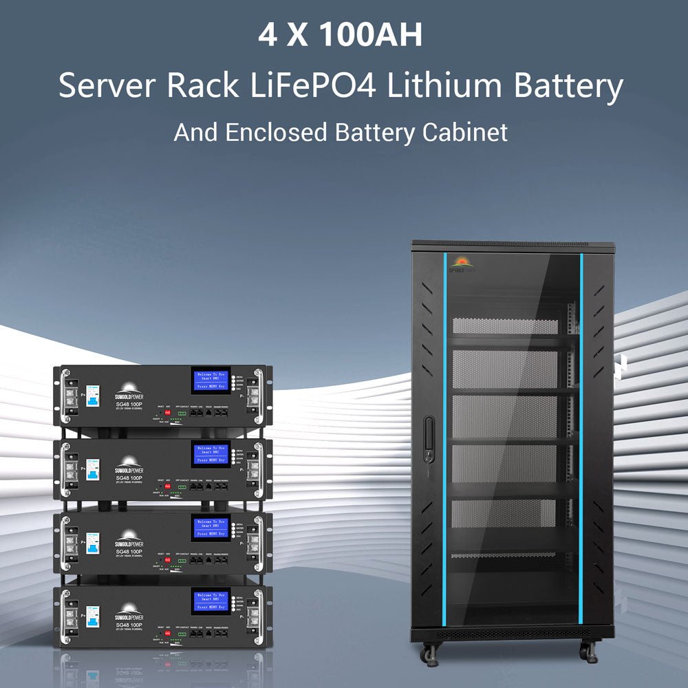 Off-Grid Solar Kit 13000W 48VDC 120V/240V LiFePO4 20.48KWH Lithium Battery 14 X 415 Watts Solar Panels SGR- 13KM