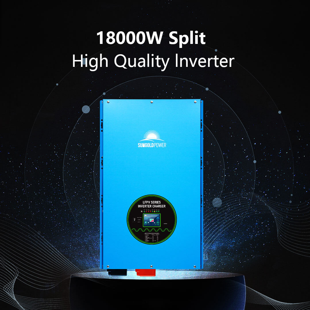 Off-Grid Solar Kit 18000W 48VDC 120V/240V LiFePO4 30.72KWH Lithium Battery 20 X 415 Watts Solar Panels SGR- 18K20E