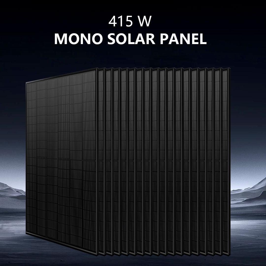 Off-Grid Solar Kit 18000W 48VDC 120V/240V LiFePO4 30.72KWH Lithium Battery 20 X 415 Watts Solar Panels SGR- 18K20E