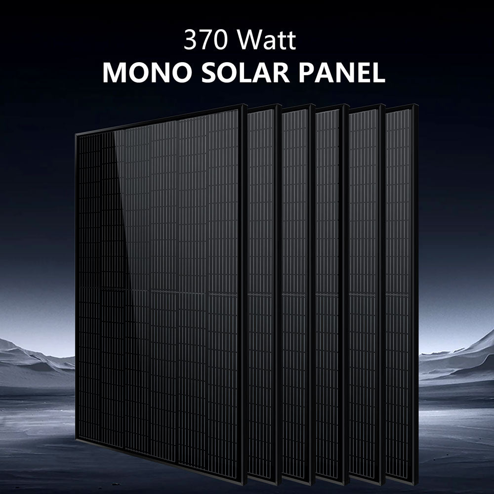 Off-Grid Solar Kit 5000W 48VDC 120V 10.24KWH PowerWall Lithium Battery 6 X 370 Watts Solar Panels SGM- 5K10M