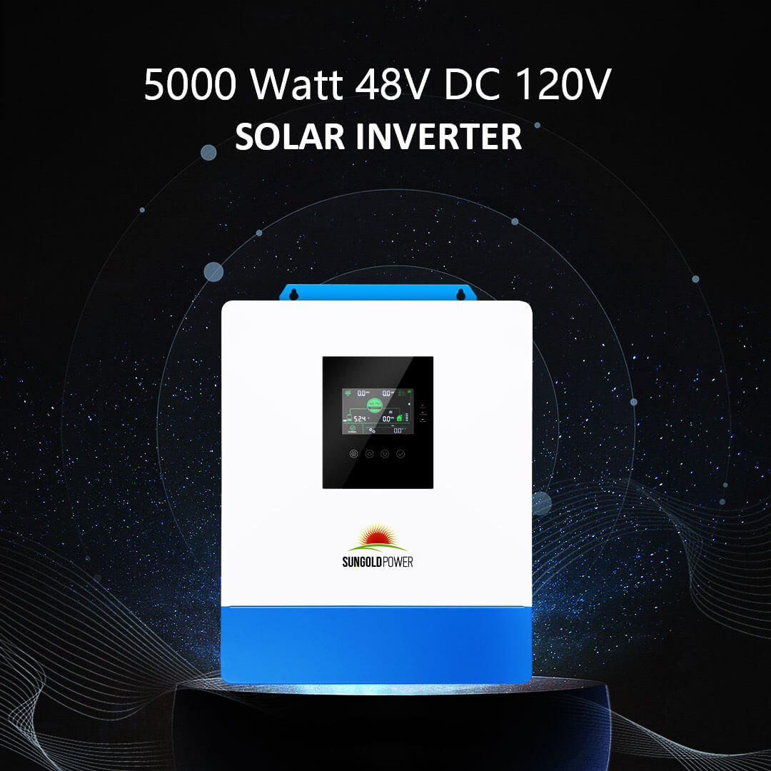 Off-Grid Solar Kit 5000W 48VDC 120V 10.24KWH PowerWall Lithium Battery 6 X 370 Watts Solar Panels SGM- 5K10M