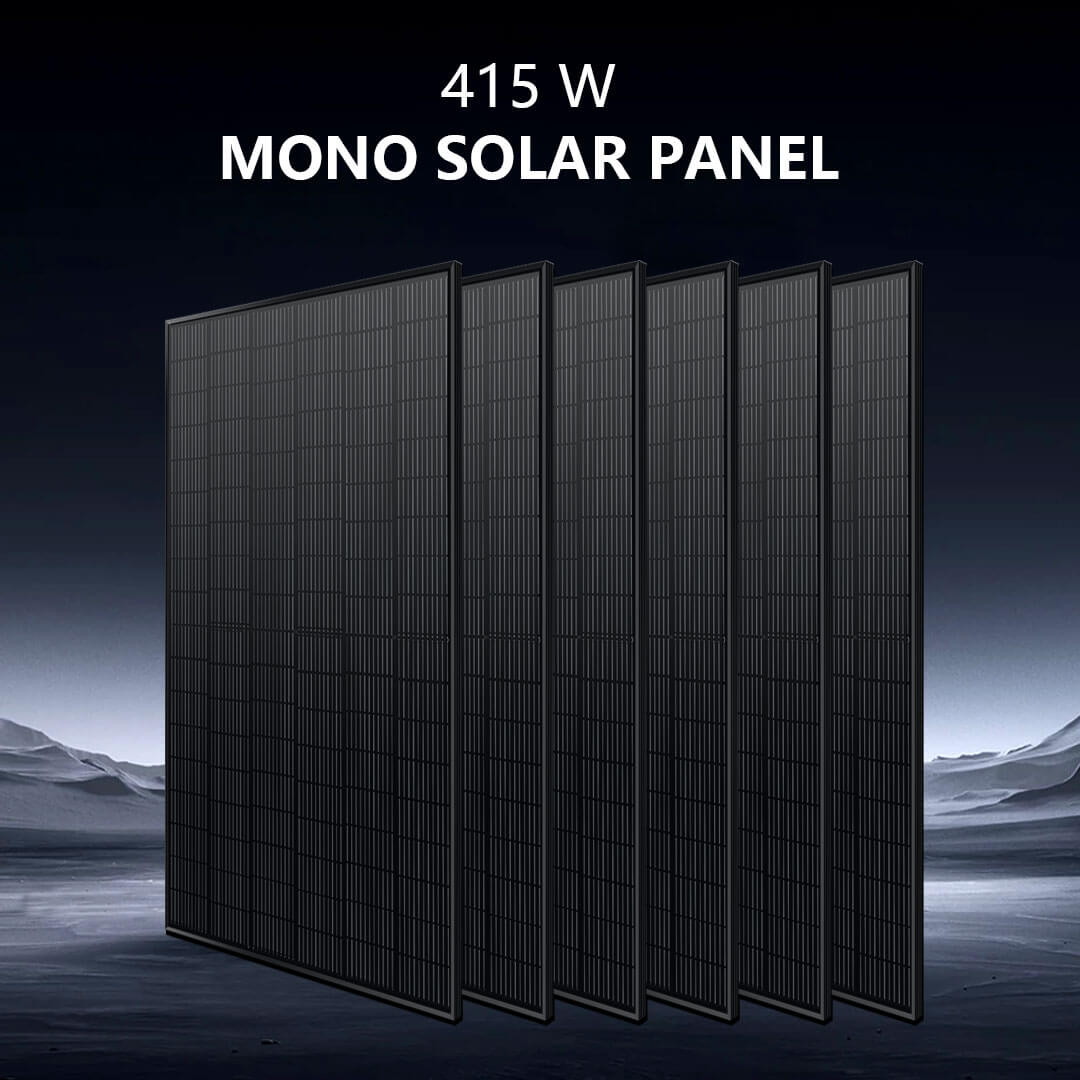 Off-Grid Solar Kit 5000W 48VDC 120V LiFePO4 10.24KWH Lithium Battery 6 X 415 Watts Solar Panels SGR- 5KE