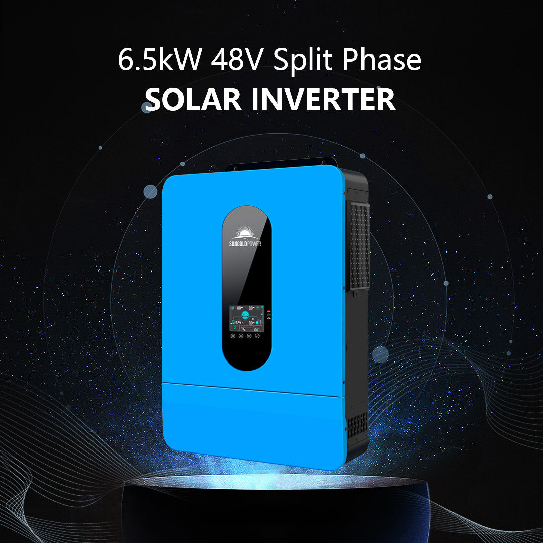 Off-Grid Solar Kit 6500W 48VDC 120/240VAC 10.24KWH PowerWall Lithium Battery 6 X 370 Watts Solar Panels SGM- 6510M