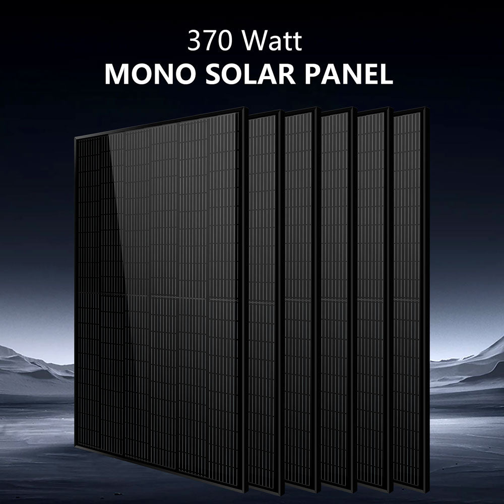 Off-Grid Solar Kit 6500W 48VDC 120/240VAC 5.12KWH PowerWall Lithium Battery 6 X 370 Watts Solar Panels SGM- 655M