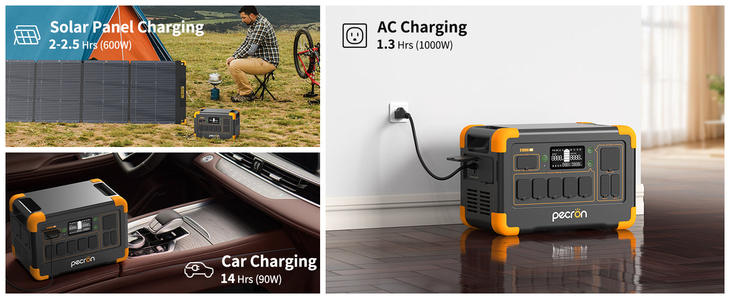 PECRON E1000LFP output and charging features