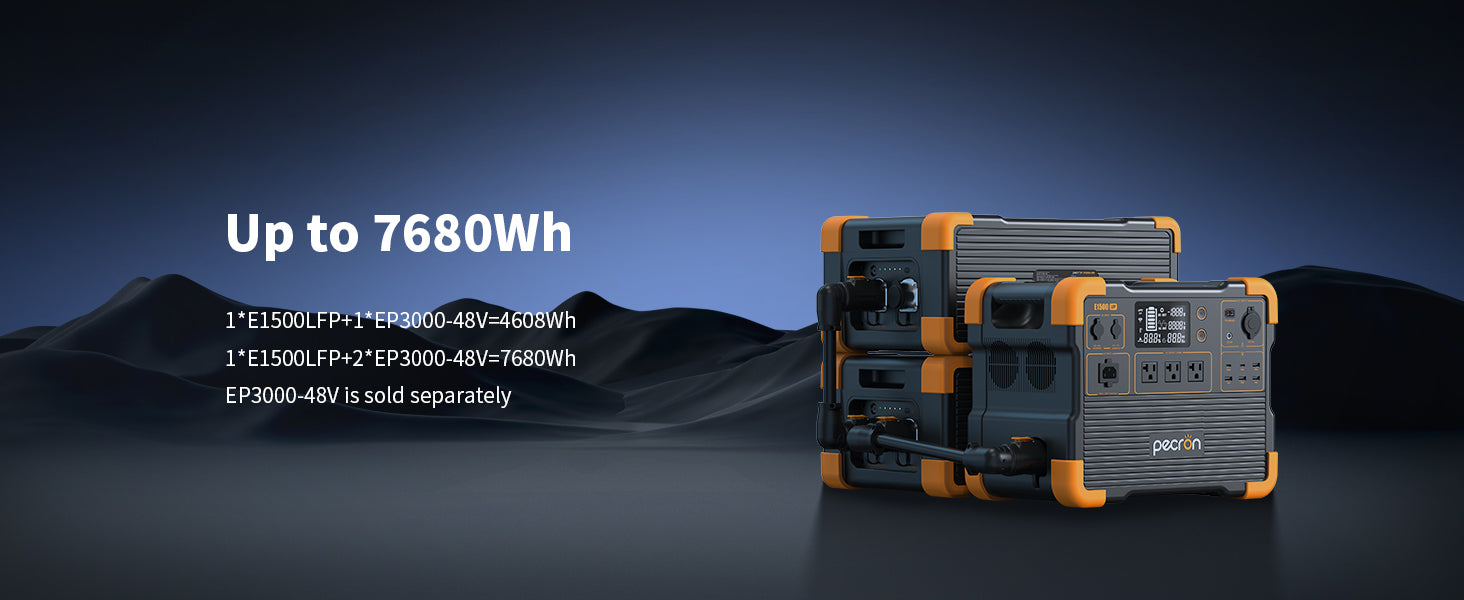 PECRON E1500LFP solar charging feature