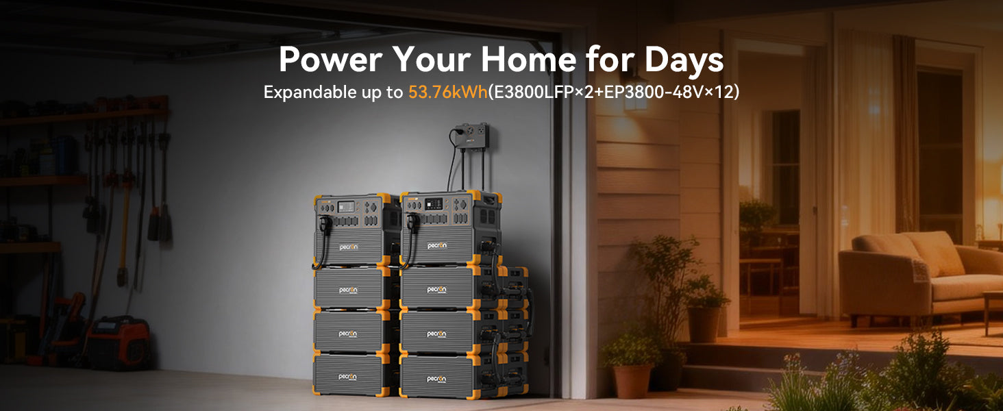 PECRON EP3800-48V home backup expansion system