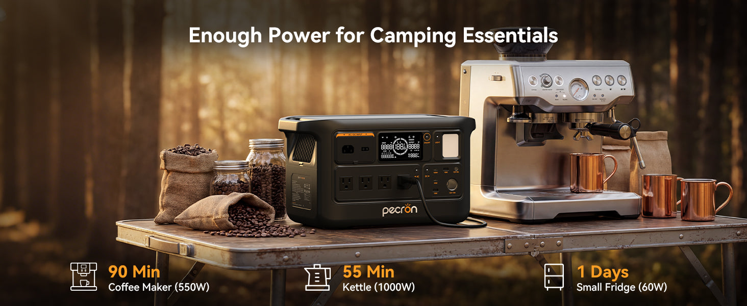 PECRON F1000LFP camping applications