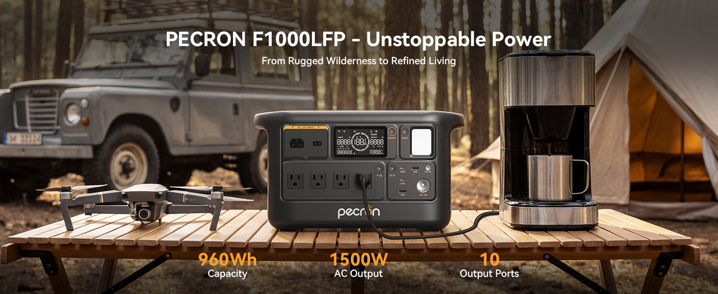 PECRON F1000LFP portable power station overview