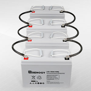 Renogy battery cable series-parallel connection example