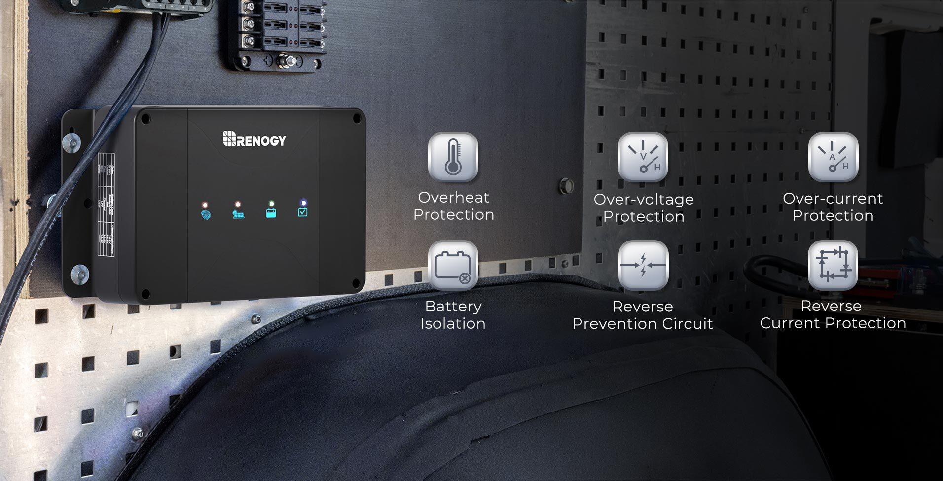 Renogy DCC50S system protection features