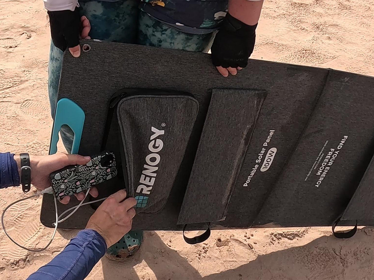 Renogy portable solar customer use photo