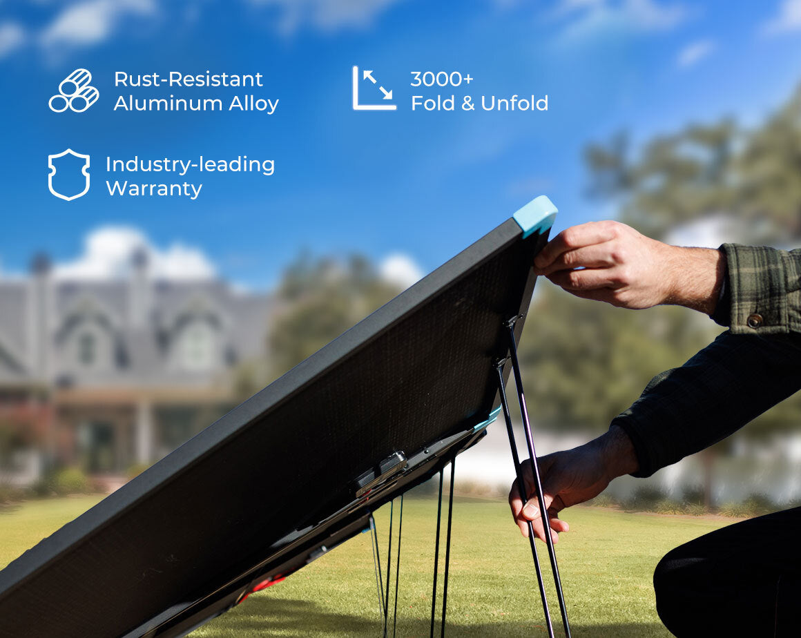 Renogy 400W portable solar suitcase durable structure