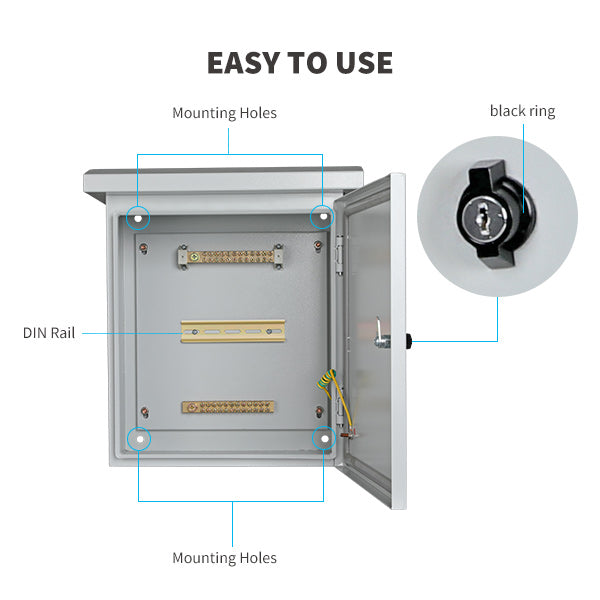 Renogy combiner box mounting and access design