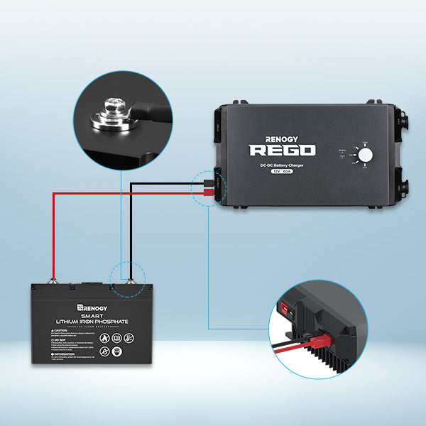 Renogy REGO battery charger connection