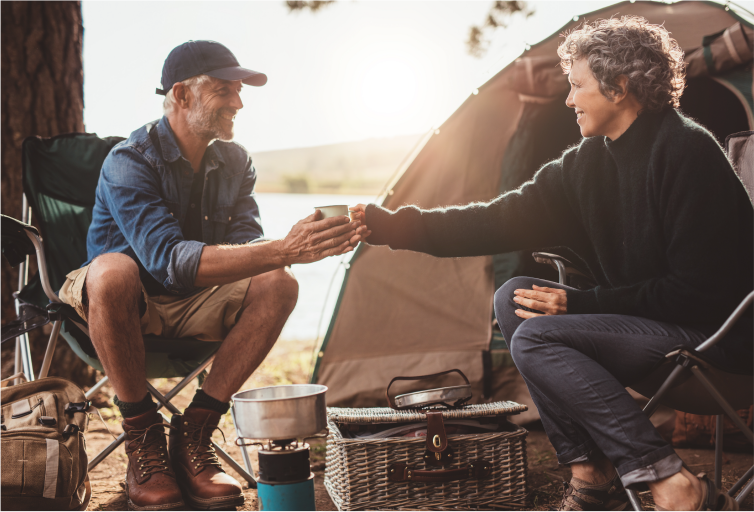CAMPING application visual