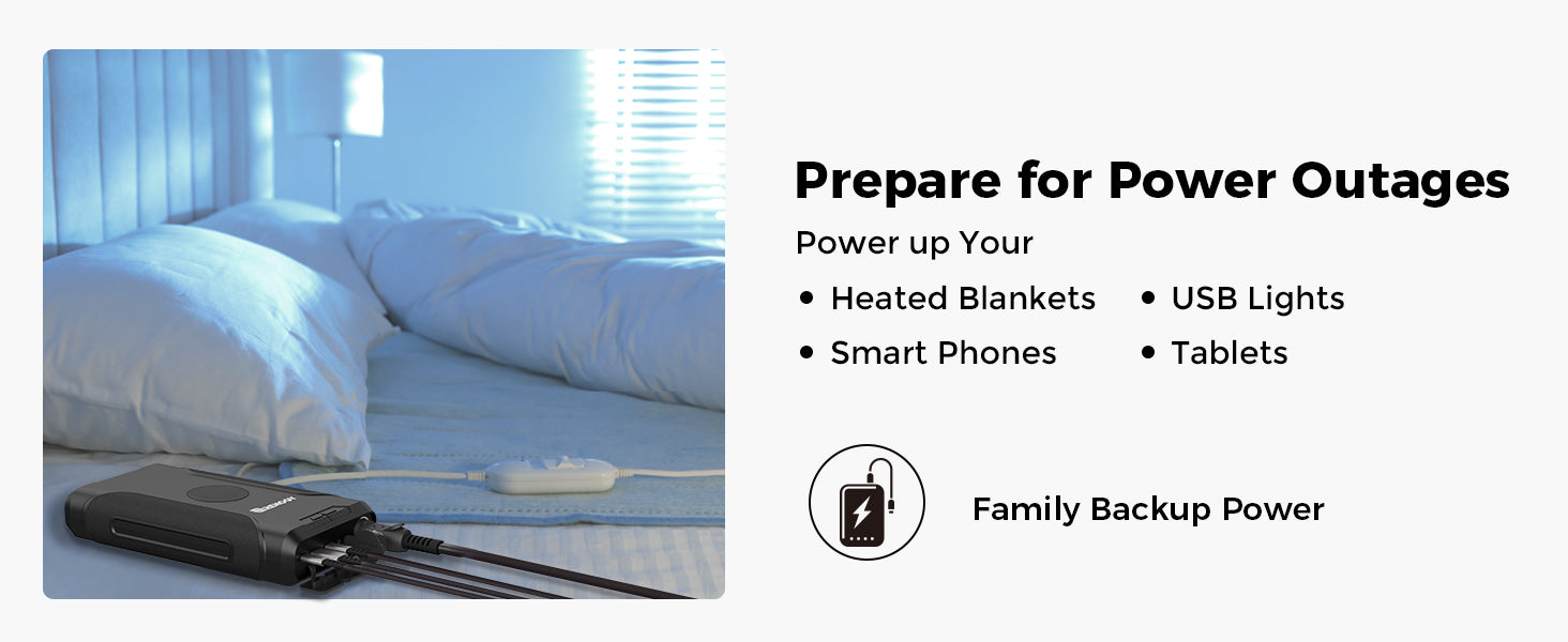 Renogy power bank compatible backup-use illustration