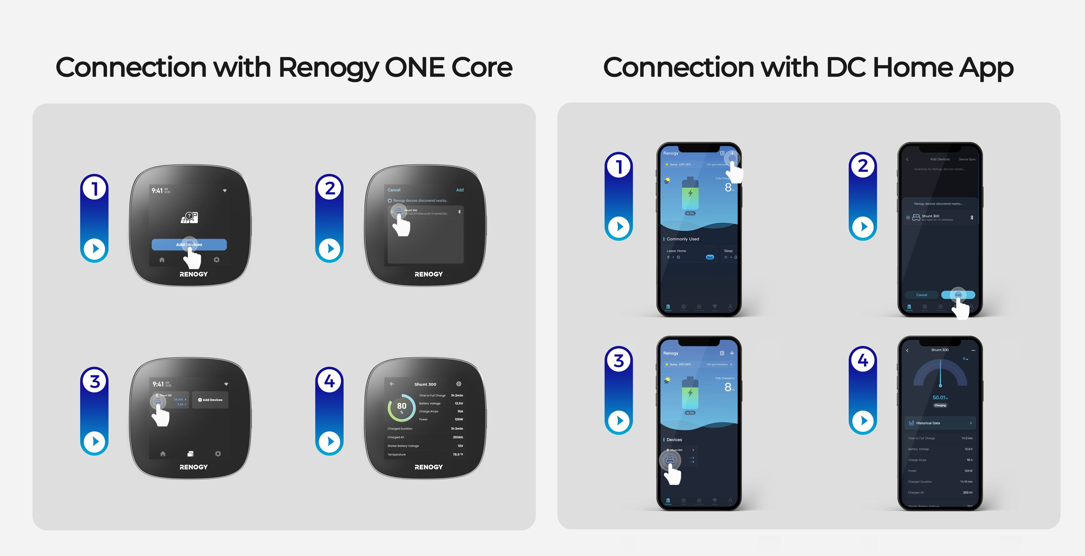 Renogy Battery Shunt 300 connection flow