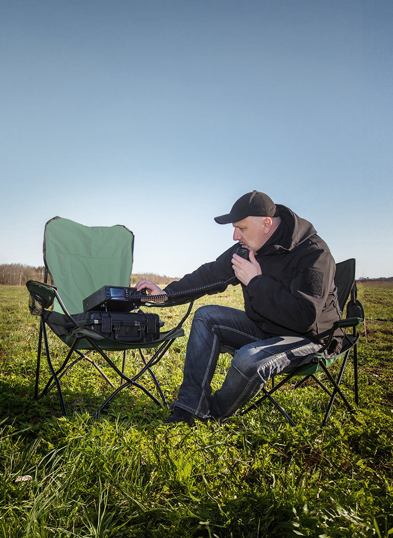 Portable radio equipment powered by lithium battery
